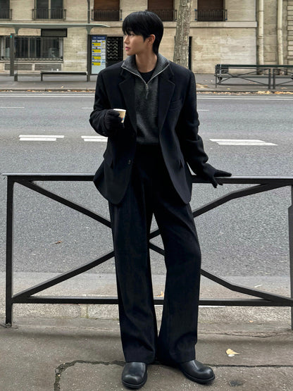 No.9727 Old Money Style Casual Straight-Leg Suit Pants