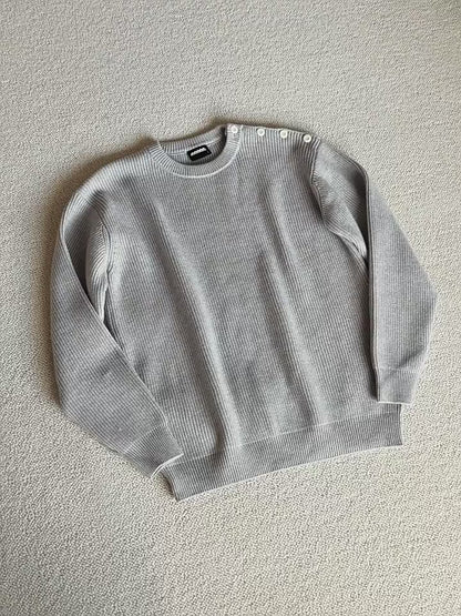 No.210455 Design Sense Round Neck Sweater Knitted Base Shirt