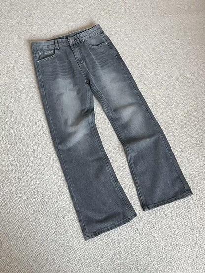 No.80517 Cleanfit Vintage Washed Straight-Leg Jeans